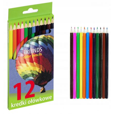 Kredki ołówkowe Grand Friends, 12 kolorów - 2